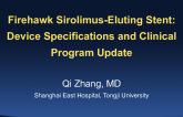 Firehawk Sirolimus-Eluting Stent: Device Specifications and Clinical Program Update