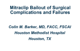 Mitraclip Bailout of Surgical Complications and Failures