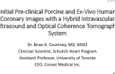 TCT 41: Initial Pre-clinical Porcine and Ex-Vivo Human Coronary Images With a Hybrid Intravascular Ultrasound and Optical Coherence Tomography System