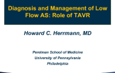 Clinical Management of Low Flow-Low Gradient AS: The Role of TAVR