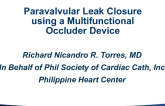Case #4: Paravalvular Leak Closure Using a Multifunctional Occluder Device