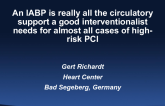 Flash Debate: An IABP Is Really All the Circulatory Support a Good Interventionalist Needs for Almost All Cases of High-Risk PCI!