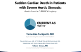 TCT 37: Sudden Cardiac Death in Patients With Severe Aortic Stenosis