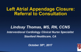 LAA Closure I: From Referral to Consultation