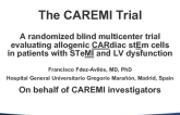 CAREMI: A Randomized Double-Blind Trial Evaluating Allogeneic Cardiac Stem Cells In Acute Myocardial Infarction