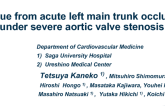 Case #3: Rescue From Left Main Occlusion With Severe Aortic Stenosis