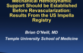 Mechanical Hemodynamic Support Should be Established Before Revascularization: Results From the US Impella Registry
