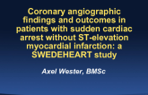 TCT 2: Coronary Angiographic Findings and Outcomes in Patients With Sudden Cardiac Arrest Without ST-Elevation Myocardial Infarction - A SWEDEHEART Study