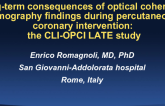 TCT 42: LONG-TERM CONSEQUENCES of Optical coherence tomography FINDINGS DURING PERCUTANEOUS CORONARY INTERVENTION: The Centro per la Lotta contro l'Infarto - Optimization of Percutaneous Coronary Intervention (CLI-OPCI) LATE Study