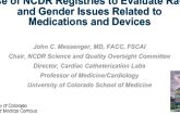 Use of NCDR Registries to Evaluate Race and Gender Issues Related to Medications and Devices