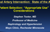 Patient Selection for Revascularization: Appropriate Use Considerations