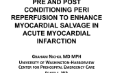 Pre and Postconditioning to Enhance Myocardial Salvage: 2017 Status