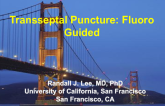 Trans-septal Puncture for LAA Closure Using Fluoroscopic Guidance