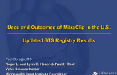 Uses and Outcomes of the MitraClip in The US: Updated STS Registry Results