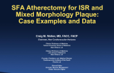 SFA Atherectomy for ISR and Mixed Morphology Plaque: Case Examples and Data