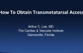 Case #1: How to Obtain Transmetatarsal Access (With Discussion)