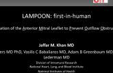 TCT 55: Intentional Laceration of the Anterior Mitral Leaflet to Prevent Left Ventricular Outflow Tract Obstruction (LAMPOON) During TMVR: First-in-Human Findings