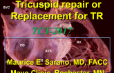 Tricuspid Valve Repair and Replacement for CHF