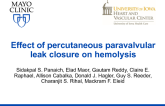 TCT 33: Effect of Percutaneous Paravalvular Leak Closure on Hemolysis