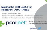 Making the EHR Useful For Research: ADAPTABLE