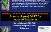 Debate: DAPT Duration With Contemporary DES: Short (<1 Year) DAPT for Most ACS Patients!