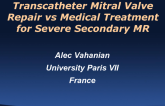 Transcatheter Mitral Valve Repair vs Medical Treatment for Severe Secondary MR