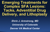 Emerging Treatments for Complex SFA Lesions: Tacks and Adventitial Drug Delivery