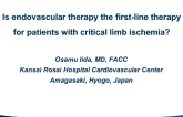 Is Endovascular Intervention the First-line Therapy for Patients With Critical Limb Ischemia?