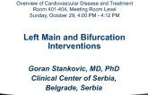 Left Main and Bifurcation Interventions