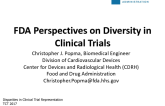 FDA Perspectives on Diversity in Clinical Trials
