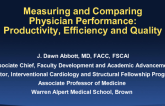 Measuring and Comparing Physician Performance: Productivity, Efficiency, and Quality