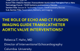 The Role of Echo and CT Fusion Imaging to Guide TAVR