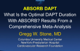 What Is the Optimal DAPT Duration With ABSORB? Results From a Comprehensive Meta-Analysis