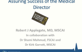 Assuring Success of the Medical Director
