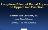 Long-term Effect of Radial Approach on Upper Limb Function