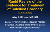 Rapid Review of the Evidence for Treatment of Calcified Coronary Lesions
