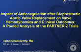 TCT 51: Impact of Anticoagulation Therapy on Valve Hemodynamics and Clinical Outcomes After Bioprosthetic Aortic Valve Replacement: A Pooled Analysis of the PARTNER2 Trials