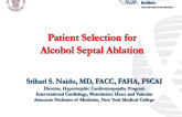Patient Selection for Alcohol Septal Ablation