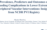 TCT 59: Prevalence, Predictors, and Outcomes of Bleeding Complications in Peripheral Vascular Interventions for Lower Extremities: Insights From the NCDR PVI Registry