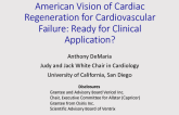 The American Vision of Regenerative Cardiovascular Medicine