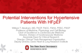 Potential Interventions for Hypertensive Patients With HFpEF