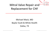 Mitral Valve Repair and Replacement for CHF