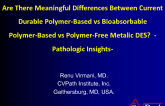 Are There Meaningful Differences Between Current Durable Polymer-Based vs Bioabsorbable Polymer-Based vs Polymer-Free Metallic DES? Pathologic Insights