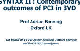 SYNTAX II: Contemporary Outcomes of PCI in 3VD