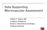 Data Supporting Microvascular Assessment