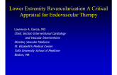 Lower Extremity Revascularization A Critical Appraisal for Endovascular Therapy
