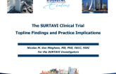 SURTAVI: Topline Findings and Practice Implications