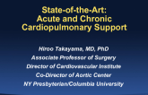 State-of-the-Art: Acute and Chronic Cardiopulmonary Support