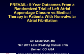 PREVAIL: 5-Year Outcomes From a Randomized Trial of Left Atrial Appendage Closure vs Medical Therapy in Patients With Nonvalvular Atrial Fibrillation