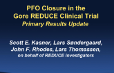 Pivotal PFO Stroke Trial Update I: REDUCE
